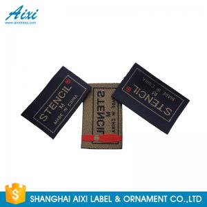 China Clothes Brand Woven Clothing Label Tags , Customized Garment Private Lable wholesale