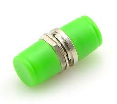 China Green FC PC Optical Fiber Communication Adapter with Shutter Metal Housing wholesale