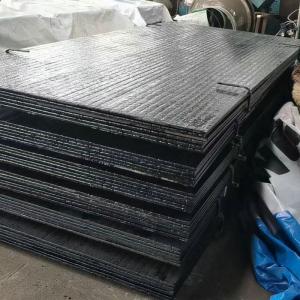 China 1400*3400mm Hardfaced Cladding Hardened Wear Steel Plate Truck Bed Liners Use Bimetallic Hardfacing Wear Plate wholesale
