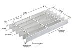 Offshore Oil Gas and Mining Industry Anti Slip Steel Grates in Industrial Design