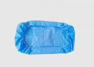 China Blue Color Non Woven Disposable Bed Sheets Size 110 * 220CM For Bed / Stretcher on sale