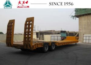 China Heavy Duty 16 Wheeler Low Bed Trailer High Roadability For Construction wholesale
