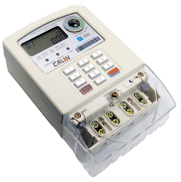 Single Phase 2 Wire STS Prepaid Meters Emergency Credit Prapayment Enery Meter
