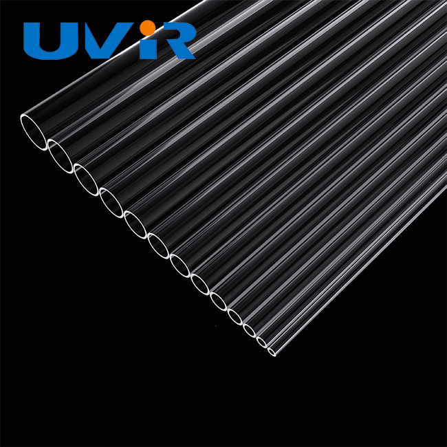 Transparent Large Diameter Quartz Glass Tube 19mm OEM Service