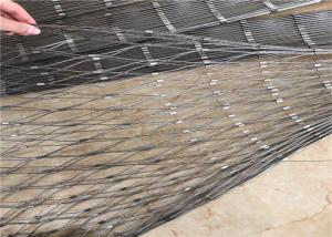 China Ss 304 Stainless Steel Wire Rope Mesh 20x20mm Protect Windows / Zoo Animal Cable wholesale