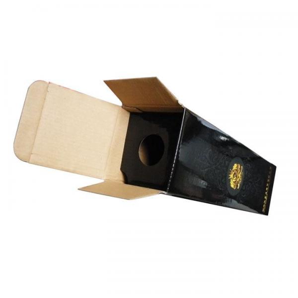 Quality custom wholesale E- flute corrugated cardboard paper wine box for sale supplier for sale