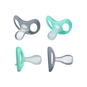 China Set of Lightweight Adorable Soft Medical Grade Silicone Pacis for Newborns and Babys 0-2Yrs wholesale