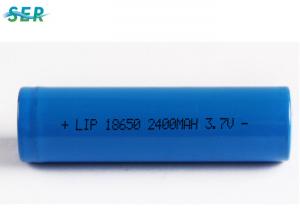 China Stable Safe Lithium Ion AA Battery , 18650 Lithium Ion Rechargeable Cell 3.7V 2400mah wholesale