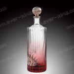 Super Flint Round Liquor Glass Bottle Empty Customized 750ml