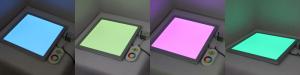 China 300 x 300mm Red Green Blue RGB LED Panel Light with Wireless remote control wholesale