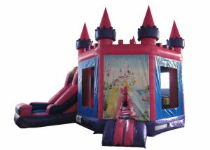 China Attractive Princess Bouncy Castle 5.18 X 4.75 X 4.88m , Blow Up Jump House Double Stitching wholesale