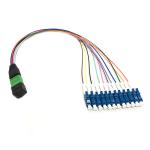 12 Fiber MPO MTP Patch Cord MPO-LC UPC 0.9mm Fiber G657A1 G657B3