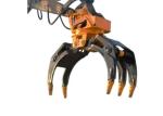 Multifunctional Digger Hydraulic Rock Grab Attachment Q355B Excavator Log
