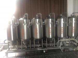 China 316L Stainless Steel Beer Fermenter , Ss Brewing Conical Fermenter With Jacket on sale