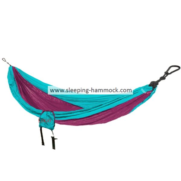 Anti Fade Double Sleeping Hammock Made From Parachute Material , Portable Backpack Hammock