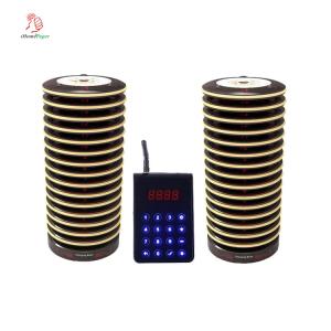 China Long range signal distance 3000m full waterproof restaurant wireless queue management pager system on sale