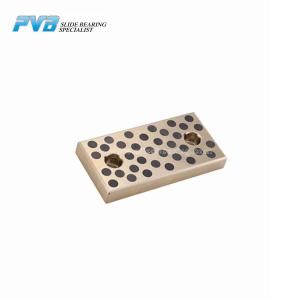 China JSEW Graphite Plugged Bronze Wear Plate Solid Lubricant Bronze Graphite Slide Plate wholesale