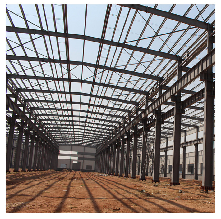 Light Metal 140km/H Prefab Warehouse Buildings Construction Q235 Q345 Gable Frame