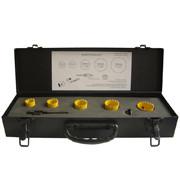 China HSS Bi Metal Hole Saw Set in Metal Case for Metal Yellow Color 7PCS Packing wholesale