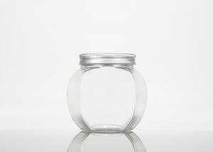 China Food Grade PET Plastic Jar Container With Aluminum Lids 65mm wholesale