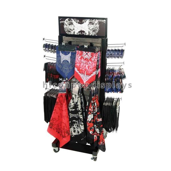 Adjustable Double Sided Hanging Garment / Clothes Display Racks Metal Material