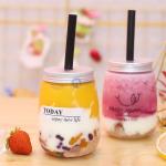 16oz Clear Wide Mouth 0.5l Plastic Beverage Jar