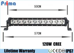 China Super Bright CREE 10W Led Light Bar 26 120W Single Row Multi - Volt operation on sale