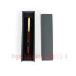 Empty Wooden Pen Presentation Boxes, Wooden Pen Case with Black Decor, Gift