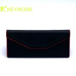 Foldable Sunglasses Case PU Leather Folding Eyeglass Case
