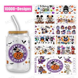China UV DTF Cup Wraps For Glass Tumblers Halloween Custom Logo Design Transfers wholesale