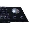 SUS304 IP65 Industrial Keyboard With Trackball 20mA Wired Panel Mount