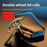 TWS Business Single Earphone Voice Control Car Driving Office Running Ear Hook