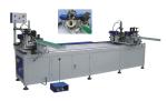 Double Head Aluminium Window Machinery , Aluminium Corner Crimping Machine