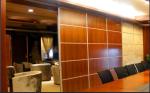 Sliding Aluminium Track Sound Reflective Accordion Partition Walls Panel