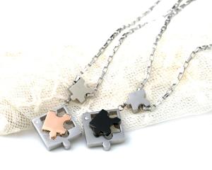 China Couple necklace with Stainles Steel Materials, Lovers Puzzle Pendant Necklace wholesale
