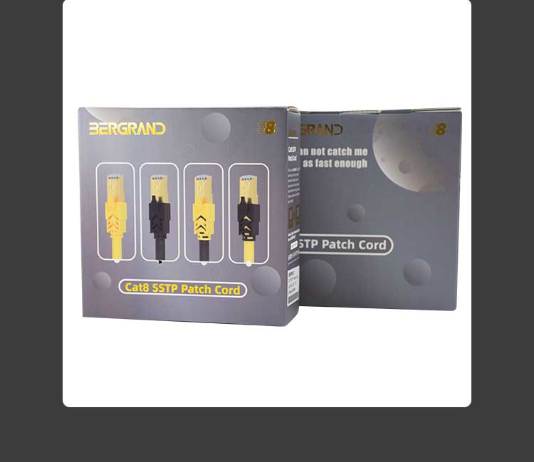 OD 8.0mm Cat8 Patch Cable Utp Patch Cord Customizable Wear Resistance