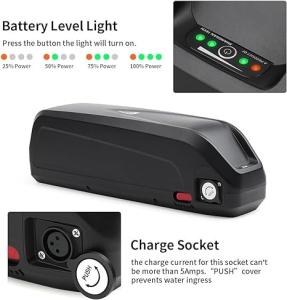China 36V Ebike Hailong Downtube Lithium Battery for Electric Bike with USB Charger Included wholesale