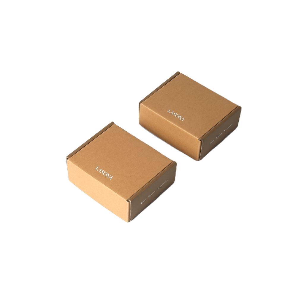 Kraft Corrugated Mailer Boxes Custom Logo For Clothing Gift Packaging And Shipping