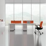 Customized Colorful 6 Person Office Workstation Desks For Modern Businesses