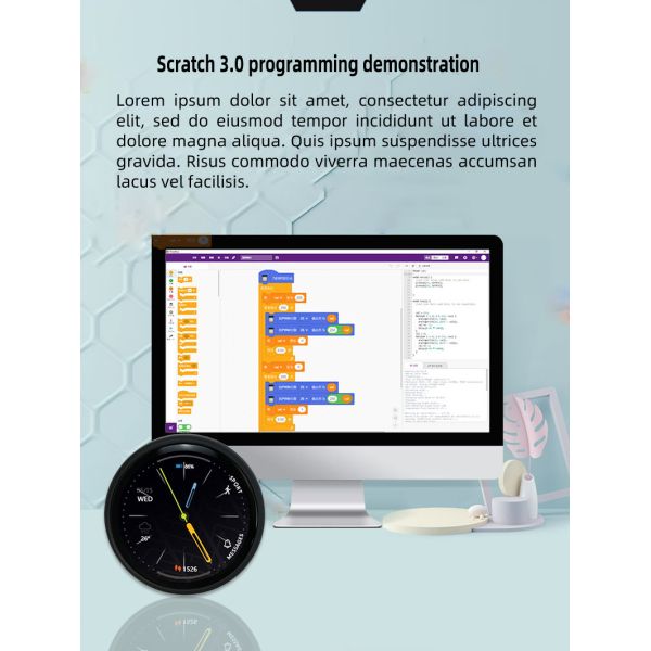 1.28 Inch ESP32-C3 Circular Display 240*240 IPS LCD Touch Screen TFT Module WIFI Development Board