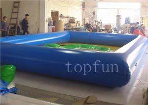 China Sqaure Soft PVC Tarpaulin Inflatable Water Pools For Family Use / Kids / Adults wholesale