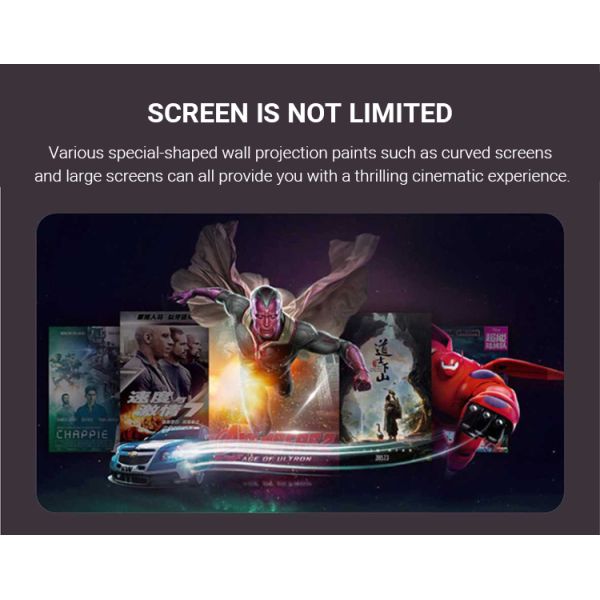Water Based Projection Paint Anti Light Theater Grade Projection Screen Paint