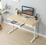 Hand Crank 600mm Height Adjustable Wooden Standing Desk for Italian Column