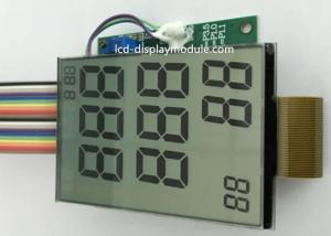 China Medical Equipment LCD Panel Screen TN 7 Segment Monochrome FPC Connector wholesale