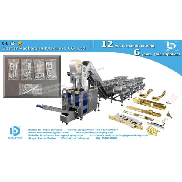 New design table type counting packing machine with 8 bowls and bucket conveyor