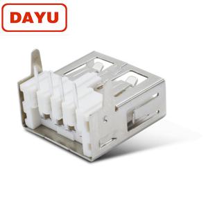China Right Angle Type Micro Usb Female Connector , DIP 4P Mini Usb Female Connector wholesale