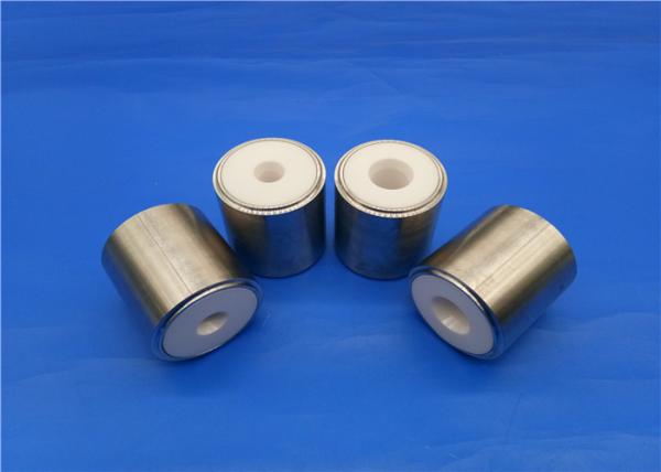 Quality Refractory Zirconia Ceramic Piston Sleeve / Insulator Valve With Metal Parts for sale