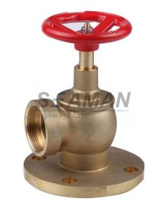 China Fire Hydrant Valve with Flange PN 16 Male 1.5&quot; Right Angle with Female Thread - Brass wholesale