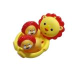 Cute Squeezing Rubber Ducks / Lion Animal Bath Toys Set Floating Elephant Toy