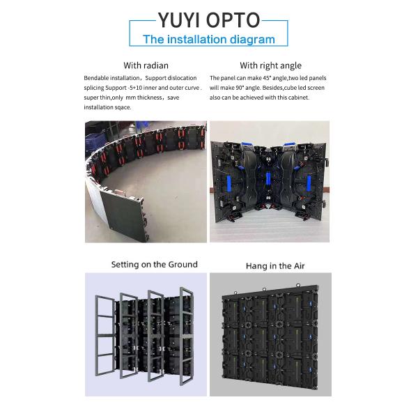 Waterproof LED Video Wall Module 250*250mm for High Resolution Display as per Customer Requirements